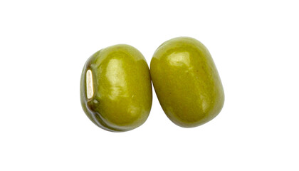 "Realistic Vector Illustration of Green Olives Isolated on White Background for Food, Mediterranean, and Culinary Design"