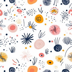 Abstract Hand-Drawn Pattern Design