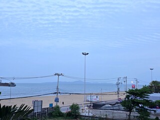 tropical beach and blue sky