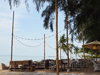 tropical beach and blue sky