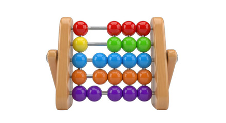Colorful Wooden Abacus Toy for Early Learning and Math Skills Development.