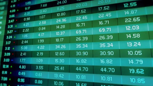 Stock Market Trends Animation &ndash; Financial Data Visualization