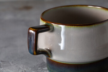 Tema Cup and Saucer B&G Copenhagen Denmark Scandinavian Stoneware 1980s Vintage