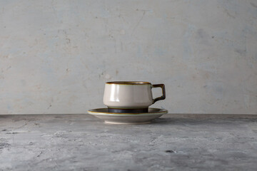 Tema Cup and Saucer B&G Copenhagen Denmark Scandinavian Stoneware 1980s Vintage