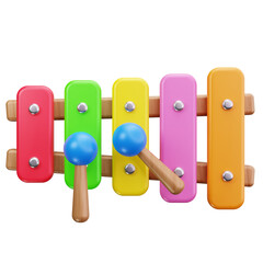 Rainbow Xylophone Toy