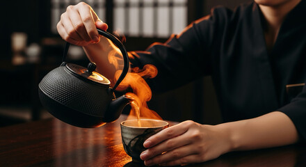 Pouring Tea A Moment of Tranquility in Every Cup