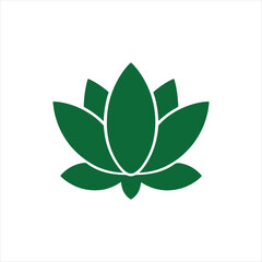 Green Lotus Icon – Symbol of Purity, Nature, and Spiritual Balance