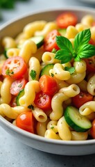 Vibrant Pasta Salad with Fresh Vegetables Perfect Potluck or Picnic Dish