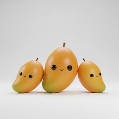 two yellow pears