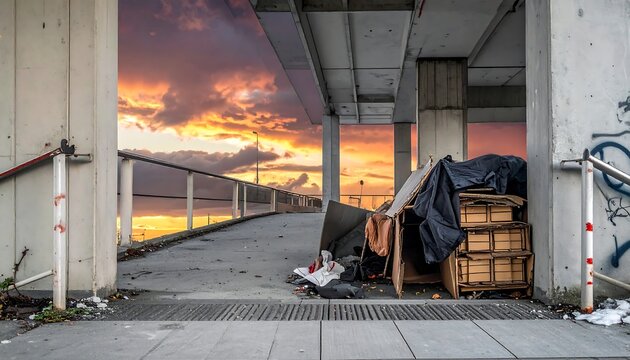 Urban sunset refuge