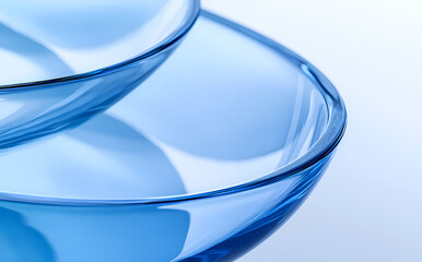 Close-up of Blue Contact Lenses
