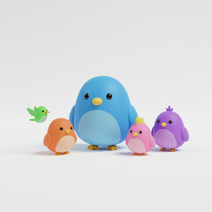 two birds on a branch