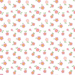Pastel flowers  seamless background 