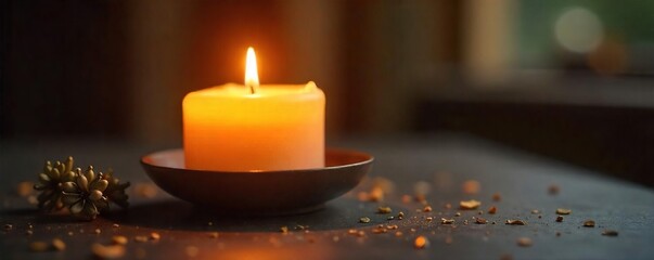 Warm Candlelight Glow Elegant Glass Candle Holder Creates a Romantic Ambiance Perfect for Home Decor, Special Occasions, and Intimate Settings.  Enjoy the Soft, Gentle Light.