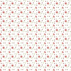 Pastel flowers  seamless background 