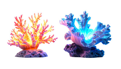 Fantasy Coral Reef in Vibrant Colors
