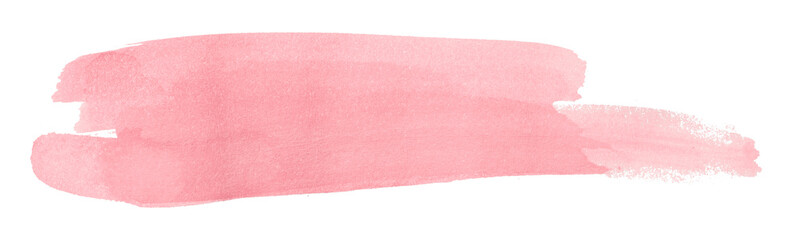 pink watercolor background. Artistic hand paint. Isolated on transparent background.