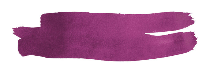 purple watercolor background. Artistic hand paint. Isolated on transparent background.