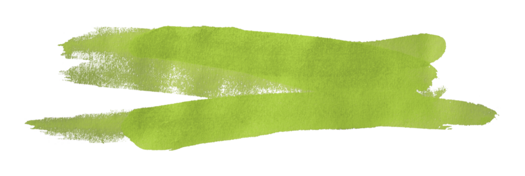 green watercolor background. Artistic hand paint. Isolated on transparent background.