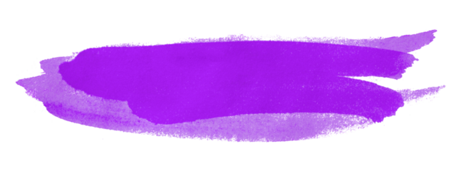 purple watercolor background. Artistic hand paint. Isolated on transparent background.