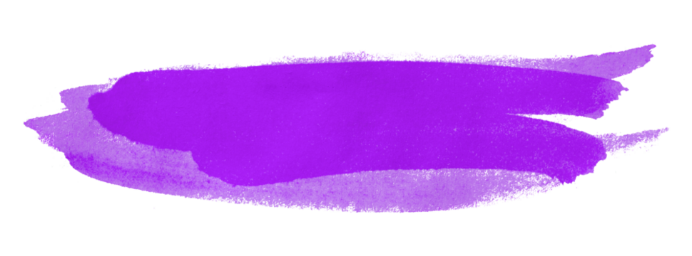 purple watercolor background. Artistic hand paint. Isolated on transparent background.