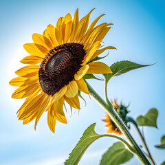 Sunflower Reaching the Sky