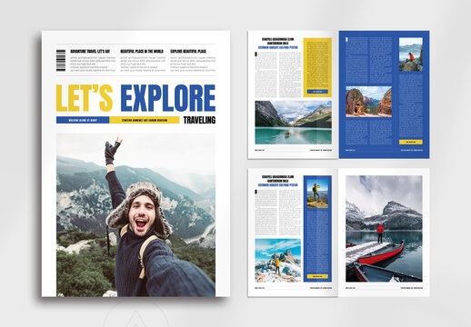 Explore Travel Magazine Template