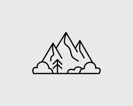 mountain vector illustration
