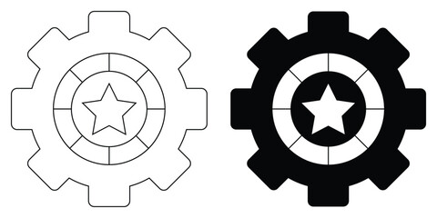 Cogwheel Vector Illustration for Engineering Technology Design