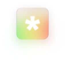 Obraz premium Neumorphic Asterisk Icon 3D Star and Password Symbol for UI Design