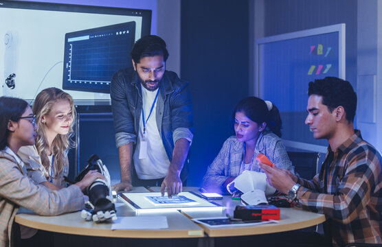 Innovative Team Testing Advanced Robotic Prosthetic Arm - Powered by Adobe