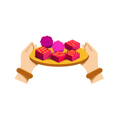 illustration food for diwali festival