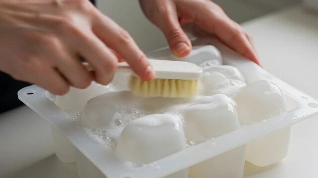 Cleaning a silicone baking mold