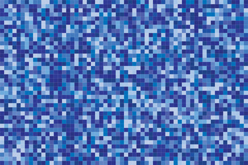 Gradient blue small squares form a seamless vector background, neatly arranged, perfect for posters, digital artwork, textile printing, and modern graphic designs.