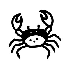Obraz premium Crab illustration with claws and legs
