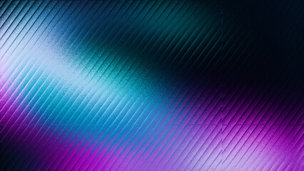 Abstract textured background with diagonal lines of bright blue and purple light streaks