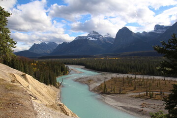Wild Athabasca River, Jasper National Park, Alberta