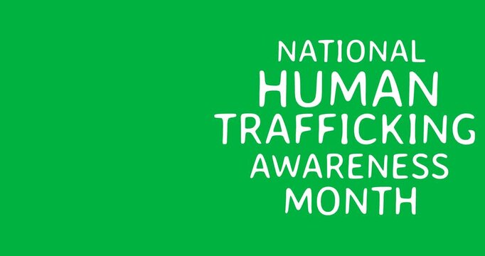 National Human Trafficking's Awareness Month Human Trafficking Human Rights Awareness crime abuse