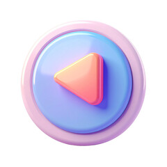 Vector and 3D glossy buttons like a play and next arrow symbol for a web media player icon set with glass and shiny design
