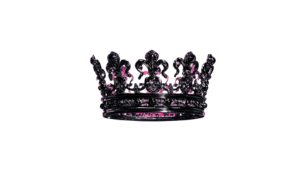 black crown isolated on white background