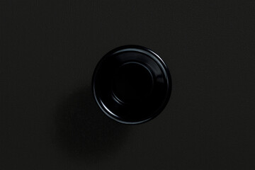 Sauce bowl on dark background