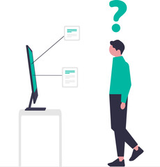 Business man with clipboard