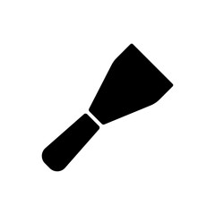 Basic Putty Knife Spatula Silhouette Icon Design