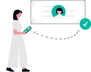 Woman holding a blank sign