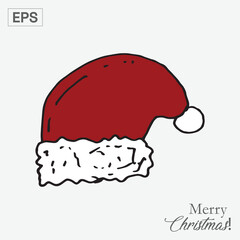 christmas hat illustration graphic