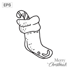 christmas socks illustration
