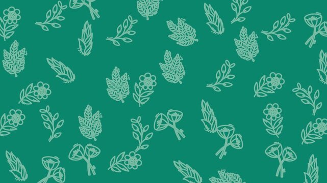 animation floral pattern seamless background illustrations suitable for naturethemed designs, ecofriendly concepts, botanical websites, invitations, and environmental campaigns.