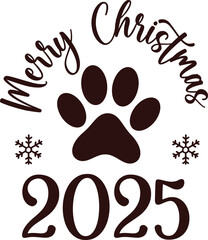Christmas Dog T shirt Design