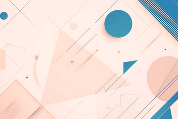 青とピンクのポップでかわいい幾何学的背景