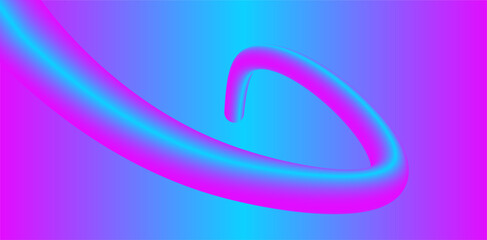 Abstract gradient background with a swirling shape in a vibrant blue and pink color scheme design